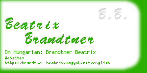 beatrix brandtner business card